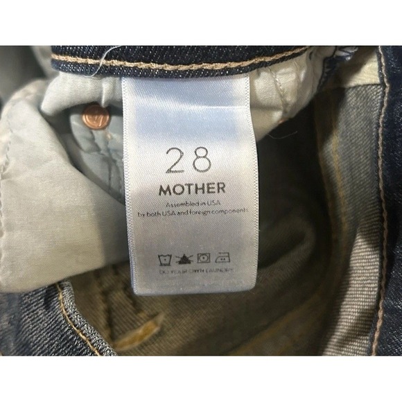 MOTHER Jeans The Insider Crop Step Fray Sz 28 Raw Hem (29x25) Wicked Wildflowers - Picture 12 of 12